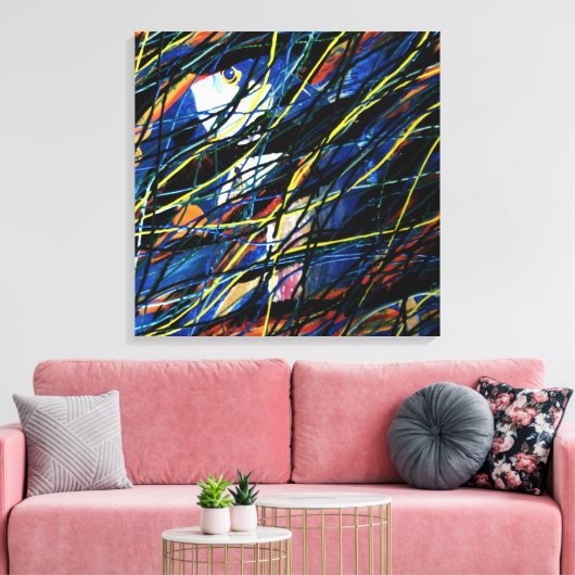 Hooky van school canvas afdruk (Insitu (Woonkamer))