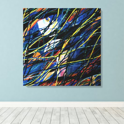 Hooky van school canvas afdruk (Insitu (Houten vloer))