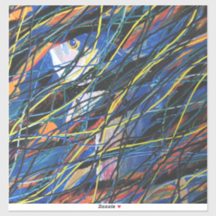 Hooky van school sticker