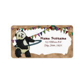 Hoola Hooping Panda, labels (Voorkant)