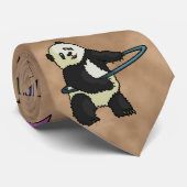 Hoola Hooping Panda Stropdas (Opgerold)