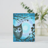 Hoolandia (c) 2013 - Contrast Owl 02 Briefkaart (Staand voorkant)