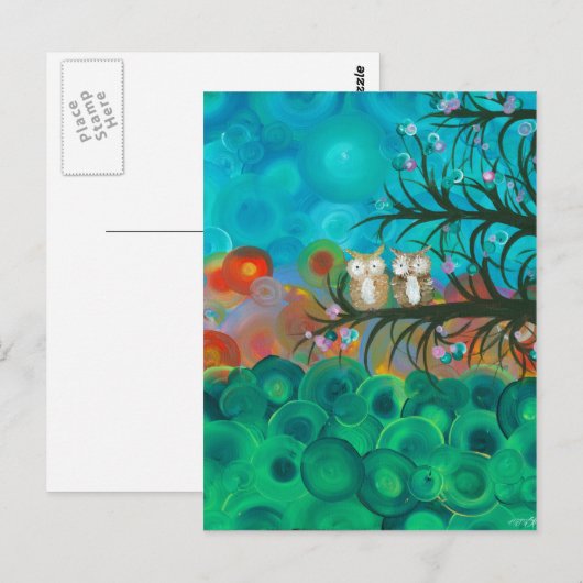 Hoolandia (c) 2013 - Owl Couples Briefkaart (Voorkant / Achterkant)