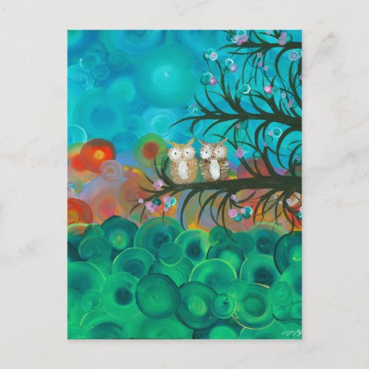 Hoolandia (c) 2013 - Owl Couples Briefkaart (Voorkant)