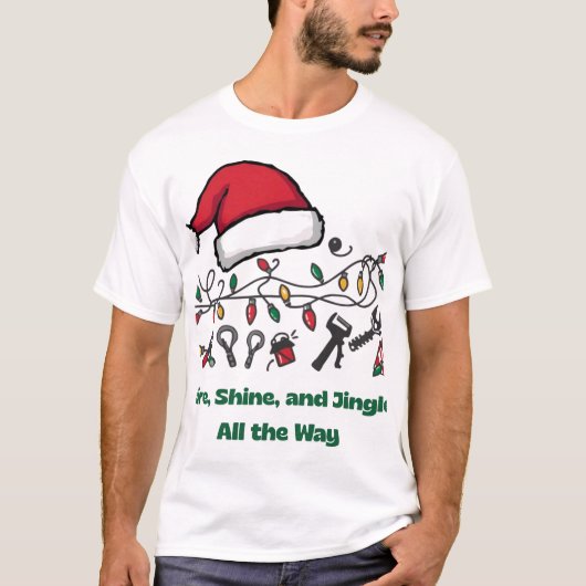 hooliday christmas t-shirt (Voorkant)