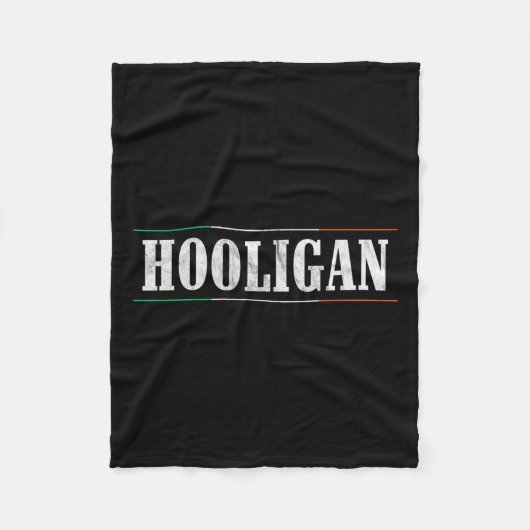 Hooligan - Ierse vlag St Patricks Day Grappig Fleece Deken (Voorkant)