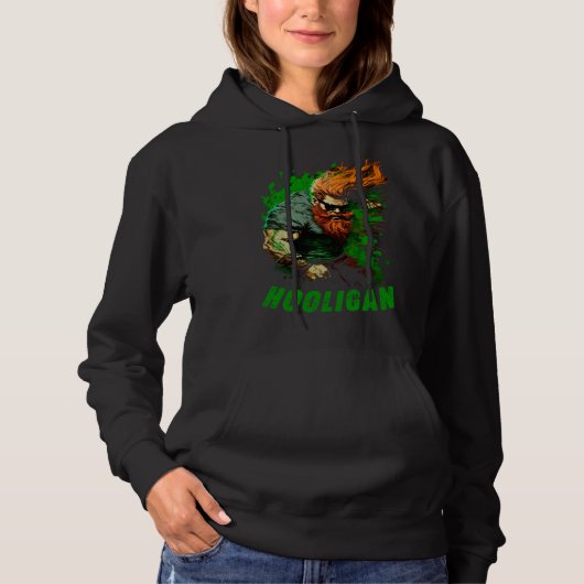 Hooligan Irish Leprechaun Hoodie (Voorkant)