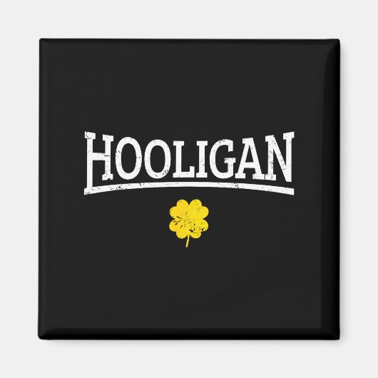 Hooligan Irish St. Patricks Day Magneet (Voorkant)