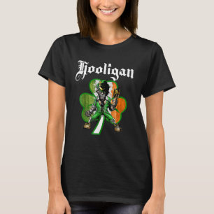 Hooligan Leprechau Leprechaun Shamrock St Patricks T-shirt