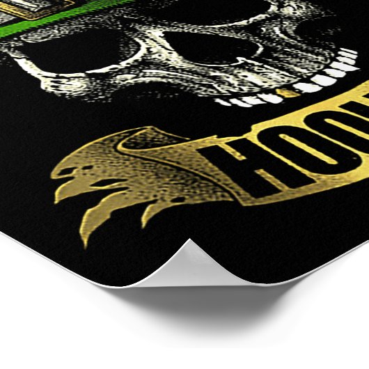 Hooligan Skull Funny Iri-shirt Poster (Hoek)