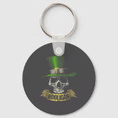 Hooligan Skull Funny Iri-shirt Sleutelhanger (Voorkant)