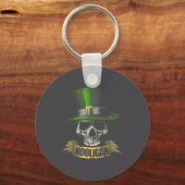Hooligan Skull Funny Iri-shirt  Sleutelhanger (Voorkant)
