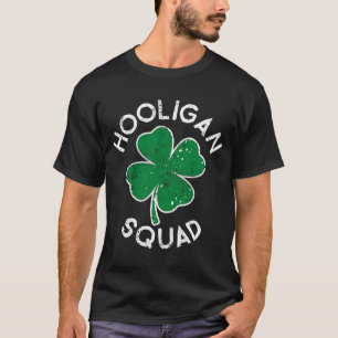 Hooligan Squad Lucky C St Patrick's Day Distress T-shirt