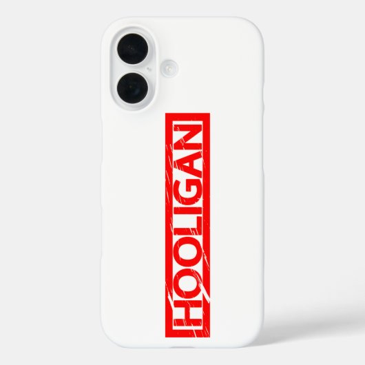 Hooligan Stamp Case-Mate iPhone Case (Achterkant)