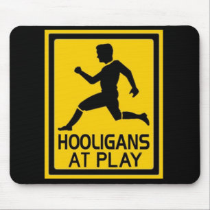 Hooligans bij het spelen muismat