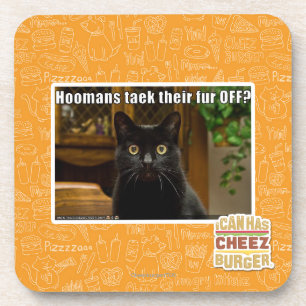 Hoomans maken daar bont af? bier onderzetter