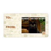 Hoomans maken daar bont af? etiket (Voorkant)