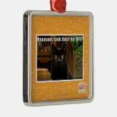 Hoomans maken daar bont af? metalen ornament (Rechts)