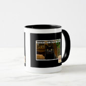 Hoomans maken daar bont af? mok (Voorkant rechts)