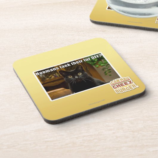 Hoomans maken daar bont af? onderzetter (Linkerzijde)