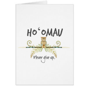 Ho'Omau geeft nooit Waterverf Tiki op