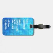 HO'OMAU Hawaiian Dolphins Primitive Collage Bagagelabel (Achterkant horizontaal)