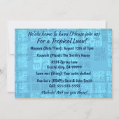 HO'OMAU Hawaiian Dolphins Primitive Collage Kaart (Achterkant)