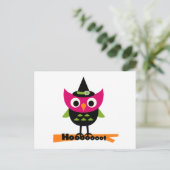Hooot Owl Halloween T-shirts en Gifts Briefkaart (Staand voorkant)