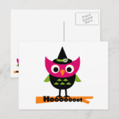 Hooot Owl Halloween T-shirts en Gifts Briefkaart (Voorkant / Achterkant)
