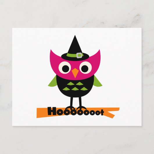 Hooot Owl Halloween T-shirts en Gifts Briefkaart (Voorkant)