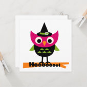 Hooot Owl Halloween T-shirts en Gifts Kaart (Voorkant / Achterkant in situ)