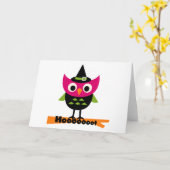 Hooot Owl Halloween T-shirts en Gifts Kaart (Gele Bloem)