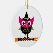 Hooot Owl Halloween T-shirts en Gifts Keramisch Ornament (Rechts)
