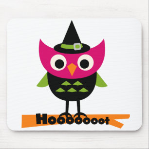 Hooot Owl Halloween T-shirts en Gifts Muismat