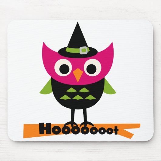 Hooot Owl Halloween T-shirts en Gifts Muismat (Voorkant)