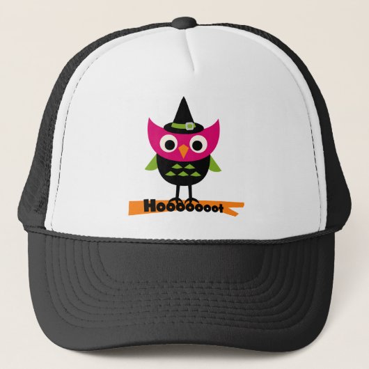 Hooot Owl Halloween T-shirts en Gifts Trucker Pet (Voorkant)