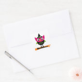 Hooot Owl Halloween T-shirts en Gifts Vierkante Sticker (Envelop)