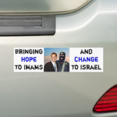 Hoop aan Imams, verandering in Israël Bumpersticker (Op auto)