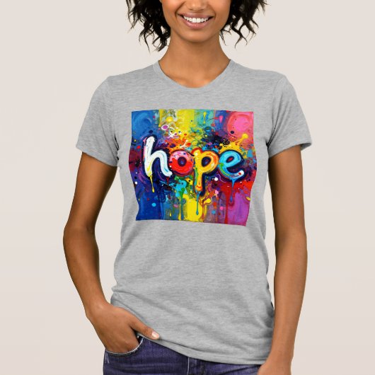 Hoop Abstract Graffiti Stijl 104 T-shirt (Voorkant)