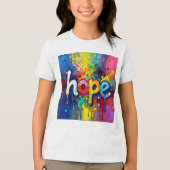 Hoop Abstract Graffiti Stijl 104 Tri-Blend Shirt (Voorkant)