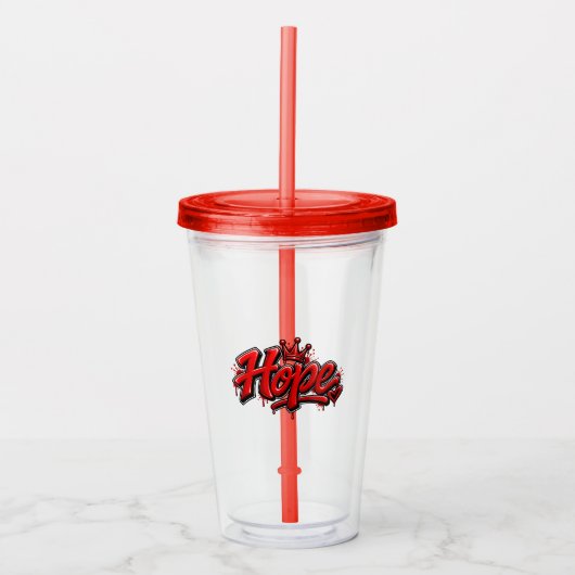 Hoop Acryl Drinkbeker (Voorkant)