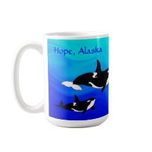 Hoop, Alaska Orcas - 15 oz. Combinatie-Mok