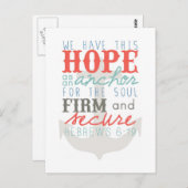 Hoop als Anchor-briefkaart Briefkaart (Voorkant / Achterkant)