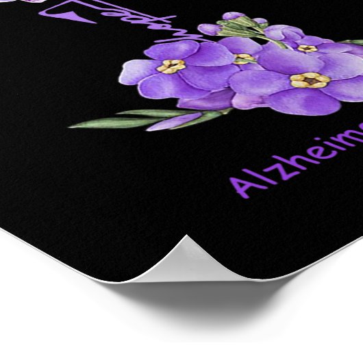 Hoop Alzheimerheimer bewustzijn Poster (Hoek)