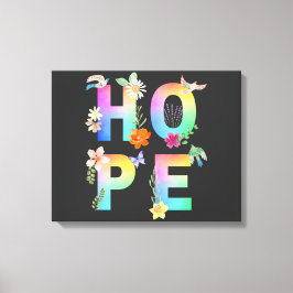 Hoop Artistiek Positief Motivatie Inspirerend Canvas Afdruk