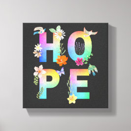 Hoop Artistiek Positief Motivatie Inspirerend Canvas Afdruk