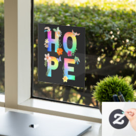 Hoop Artistiek Positief Motivatie Inspirerend Raamsticker