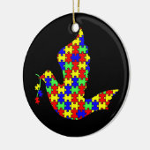 Hoop - Autisme puzzelstukjes Keramisch Ornament (Links)