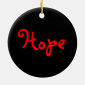 Hoop - Autisme puzzelstukjes Keramisch Ornament (Achterkant)