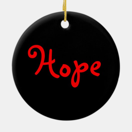 Hoop - Autisme puzzelstukjes Keramisch Ornament (Achterkant)